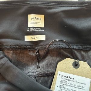 Prana summit pants size large long